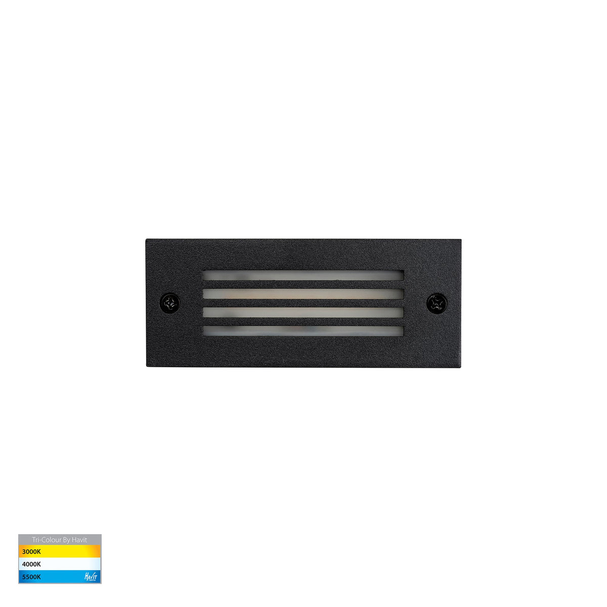 Bata Black 3w LED Brick Light - HV3008T-BLK-12V
