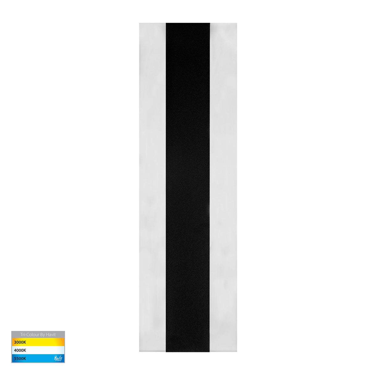 Barline Aluminium Black 300mm Wall Light - HV3581T-BLK