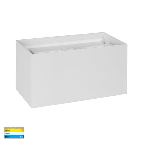 Versa White Square Up & Down Wall Light - HV36582T-WHT-SQ
