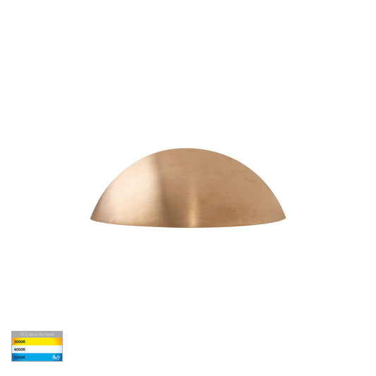 Curva Solid Brass LED Step Light - HV3251T-BR-12V
