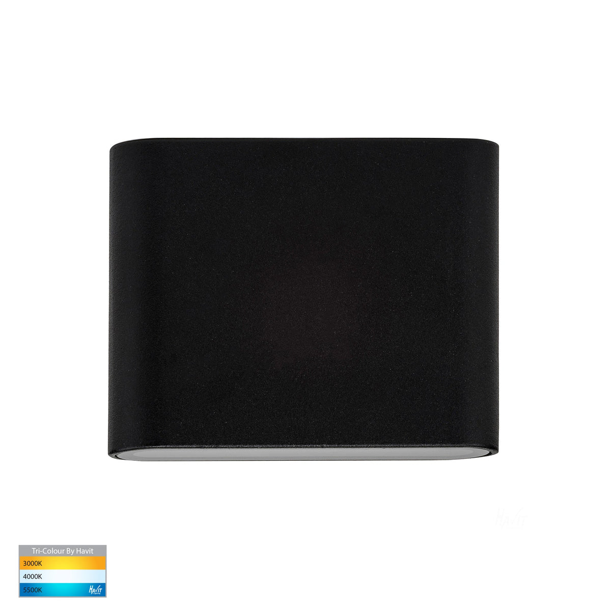Lisse Black Up & Down TRI Colour LED Wall Light - HV3642T-BLK-12V