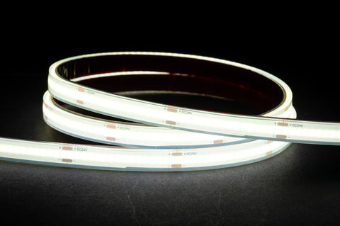4.8w IP67 24v DC 5500K COB Dotless LED Strip - HV9760-IP67-320-5K-10M