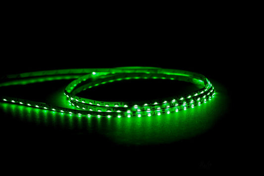 7.7w IP20 Side Mounted LED Strip Green - HV9723-IP20-96SM-G
