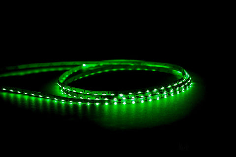 7.7w IP20 Side Mounted LED Strip Green - HV9723-IP20-96SM-G