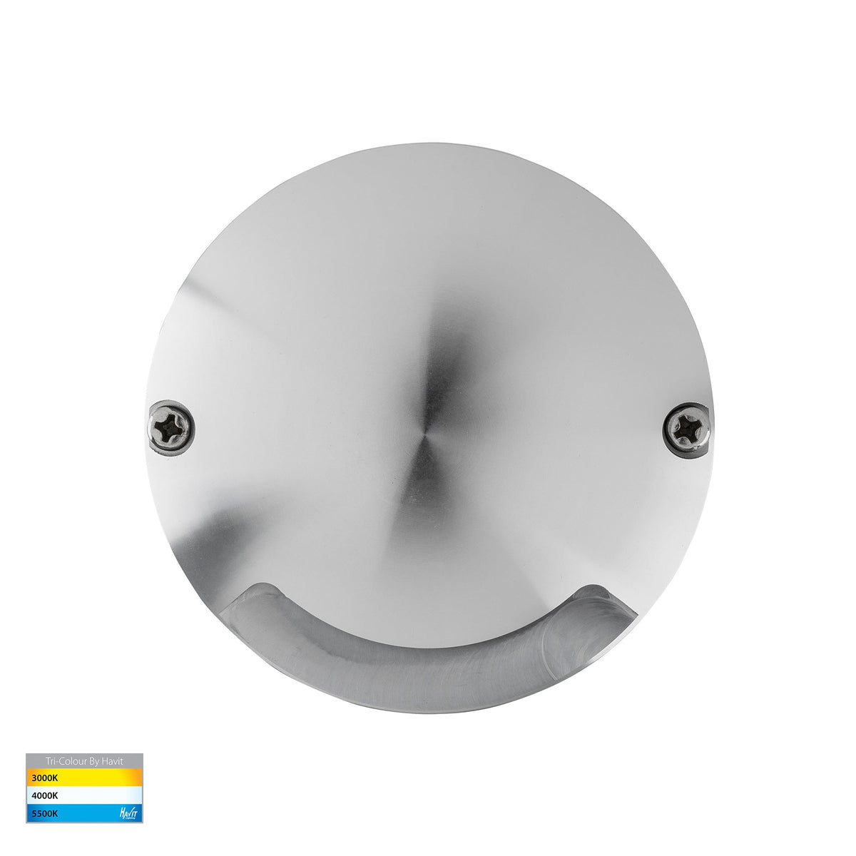 Dome Silver Aluminium LED One Way Deck Lights - HV2871T-SLV-12V