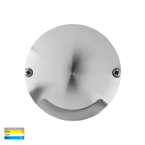 Dome Silver Aluminium LED One Way Deck Lights - HV2871T-SLV-12V