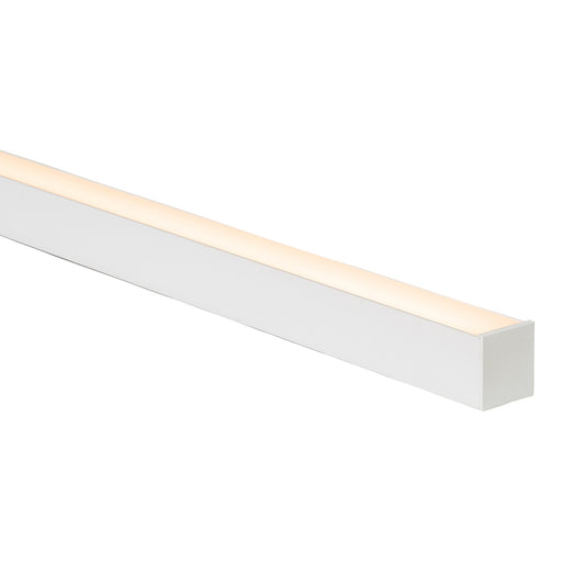 White Deep Square Aluminium Profile - HV9693-3537-WHT-3M
