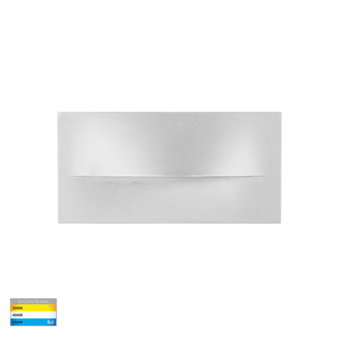 Lisca Aluminium White Rectangular LED Wall Light - HV3229T-WHT-240V