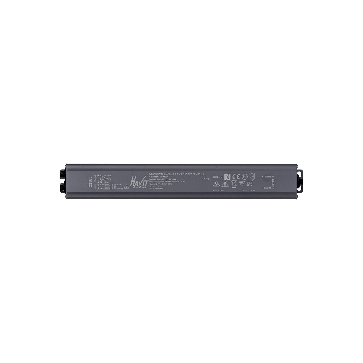 30W Dali 2 + Push Dim Dimmable LED Driver - HV96632-12V30W
