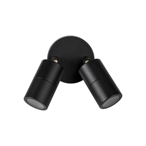 Mini Tivah Aluminium Black Double Adjustable Wall Pillar Lights - HV1327MR11NW