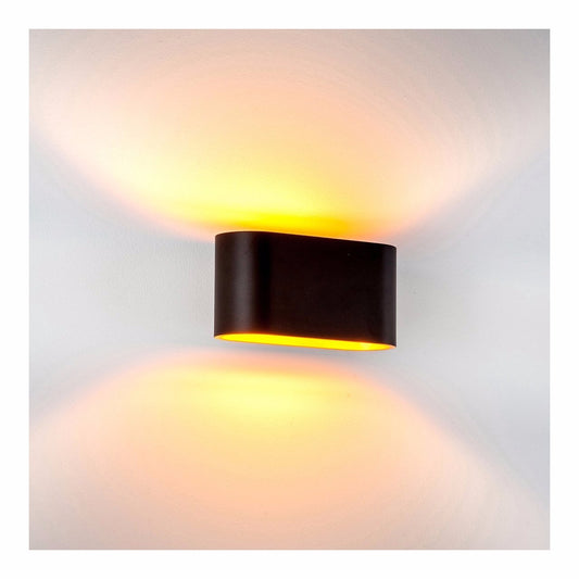 Concept Black Aluminium LED Wall Light - HV8028W-BLK