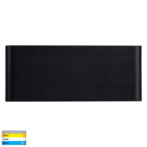 Lisse Black Up & Down LED Wall Light - HV3653T-BLK-240V