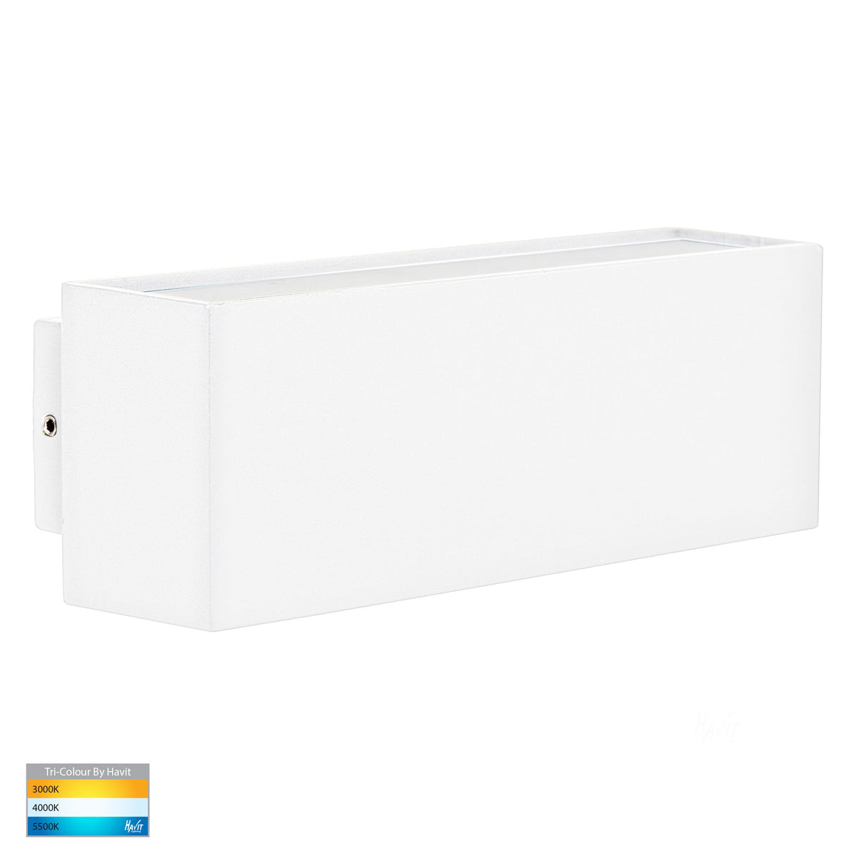 Blokk White Up & Down LED Wall Light - HV3639T-WHT