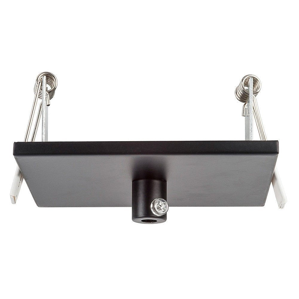 100mm Square Recessed Canopy Black - HV9705-9005-BLK-SQ