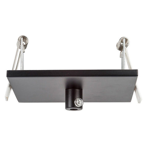 100mm Square Recessed Canopy Black - HV9705-9005-BLK-SQ
