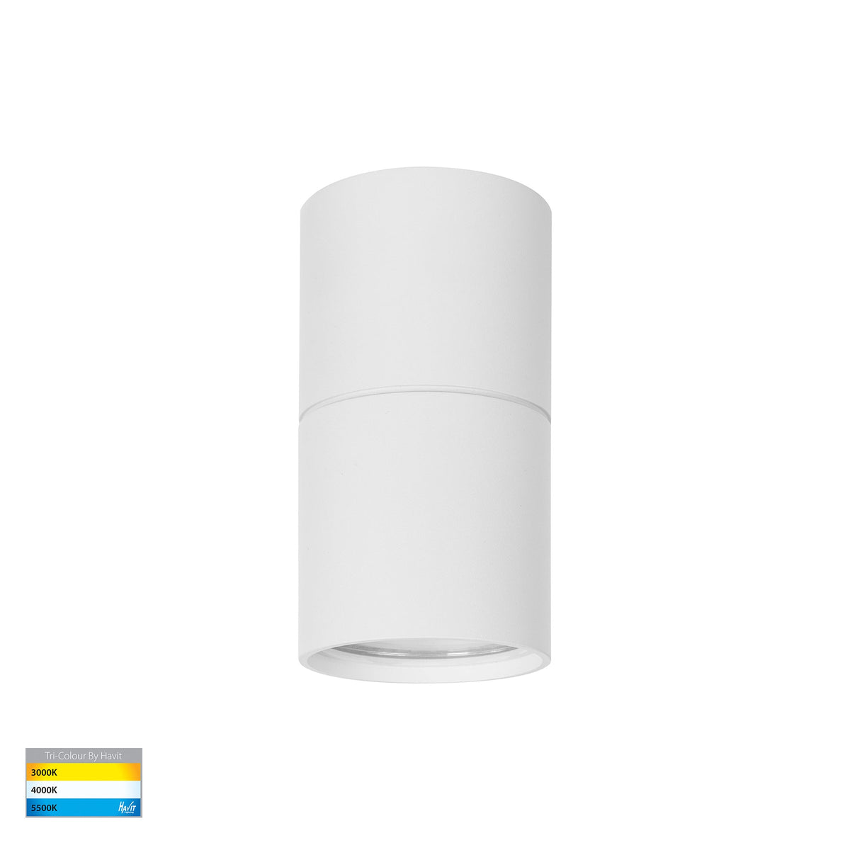 Nella White 7w Surface Mounted LED Downlight with Extension - HV5802T-WHT-EXT
