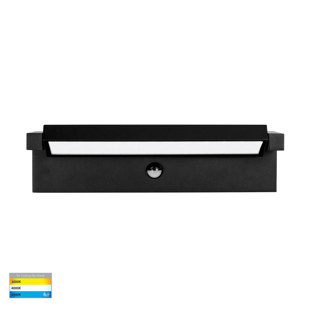 Locu Aluminium Black Adjustable 36w LED Floodlight with Sensor - HV3733T-BLK-PIR
