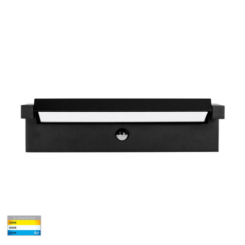 Locu Aluminium Black Adjustable 36w LED Floodlight with Sensor - HV3733T-BLK-PIR