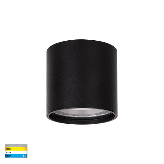 Nella Black 7w Surface Mounted LED Downlight - HV5802T-BLK-12V