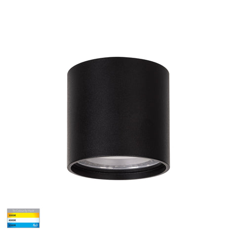 Nella Black 7w Surface Mounted LED Downlight - HV5802T-BLK-12V