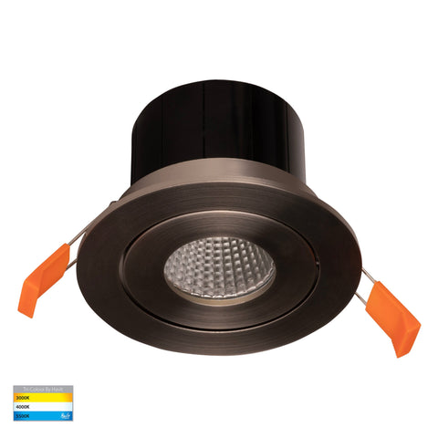 Prime Nickel Coloured Tilt LED Downlight - HV5512T-NK