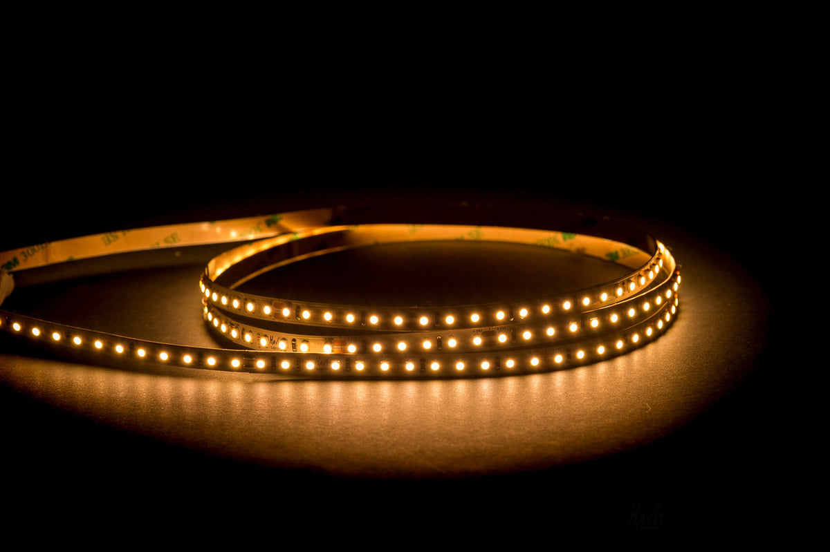 9.6w 24v DC IP20 LED Strip 3000k - HV9722-IP20-128-3K-30M