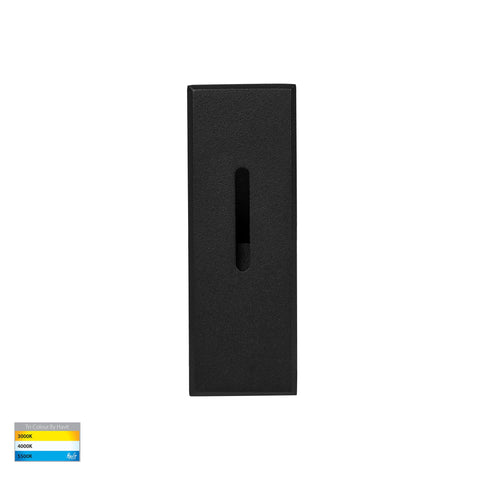 Paso Black Recessed LED Step Light - HV3105T-BLK-12V