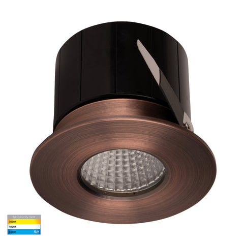 Prime Antique Brass Fixed LED Downlight - HV5511T-AB