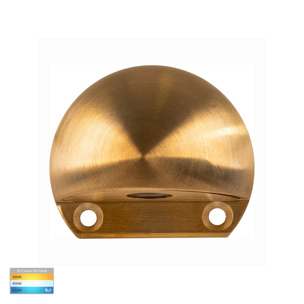 Occhio Solid Brass LED Eyelid Step Light - HV3281T-BR-12V