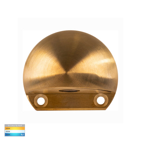 Occhio Solid Brass LED Eyelid Step Light - HV3281T-BR-12V