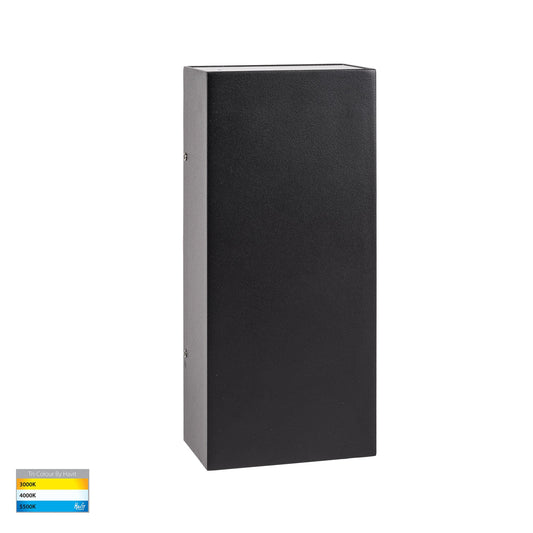 Essil Black Up & Down LED Wall Light - HV3650T-BLK-12V