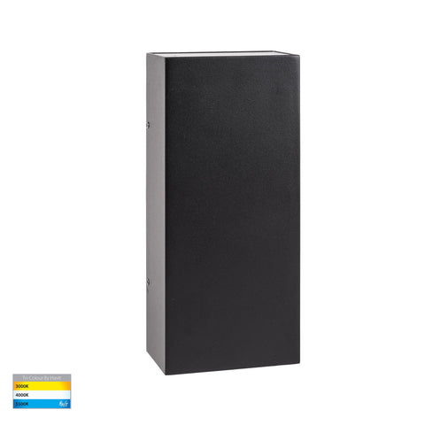 Essil Black Up & Down LED Wall Light - HV3650T-BLK-12V