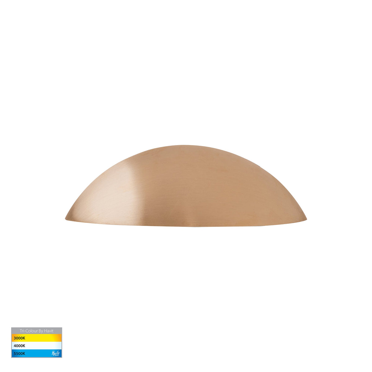 Curva Solid Brass LED Step Light - HV3252T-BR-12V