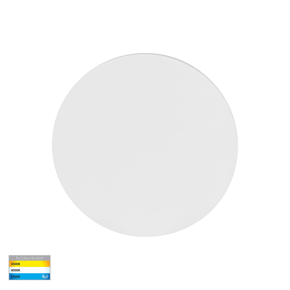 HV3591T-WHT- Halo White TRI Colour LED Wall Light - HV3591T-WHT-12V