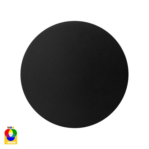 Halo Black RGBW LED Wall Light - HV3592RGBW-BLK