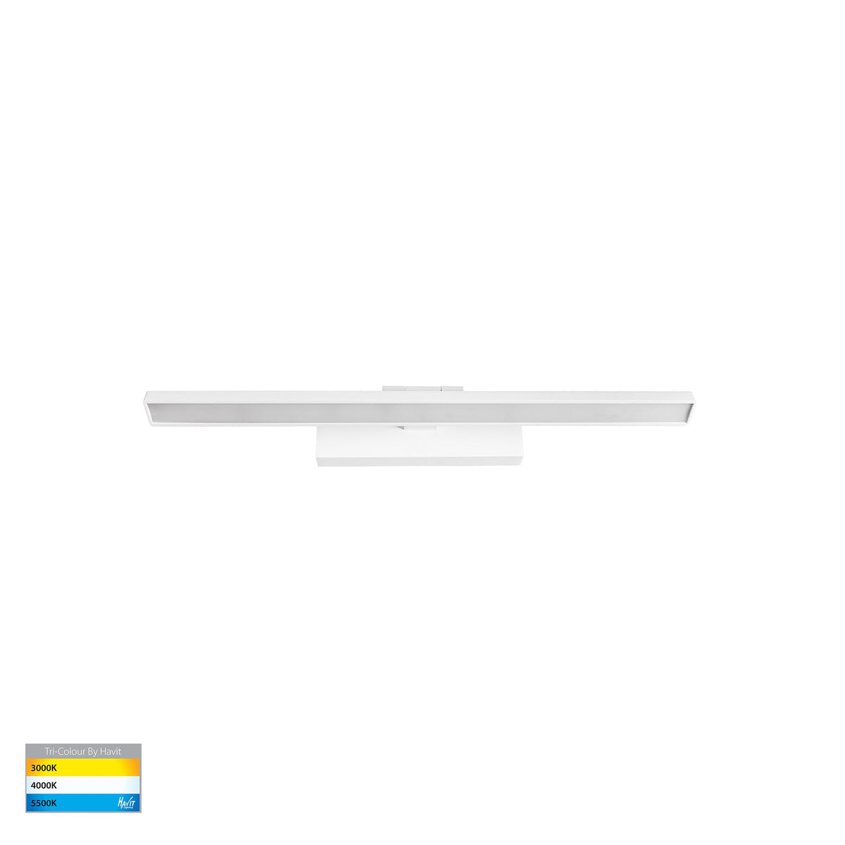 Vanita White 600mm Adjustable Wall Light - HV8102T-WHT