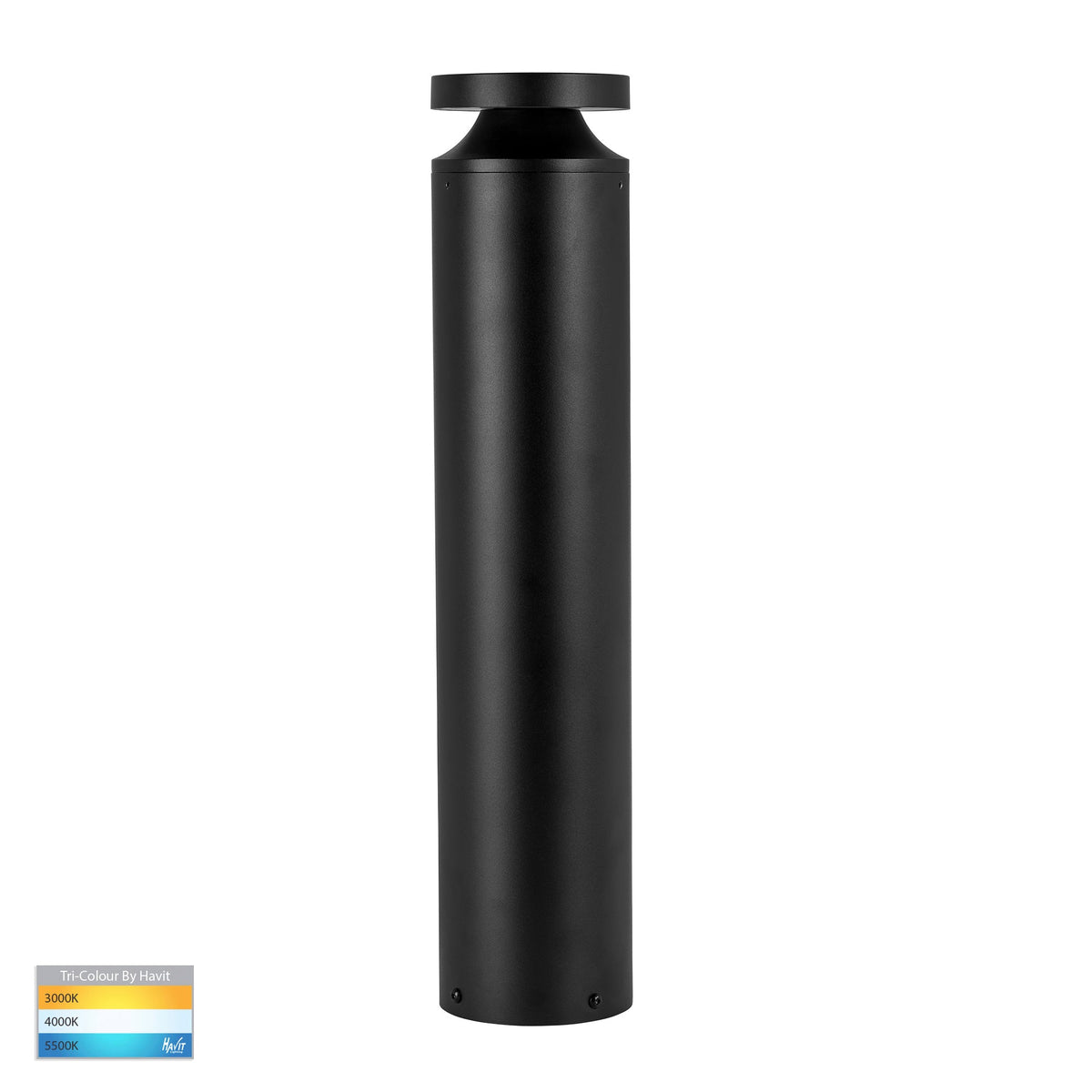 Noray 570mm Black LED Bollard Light - HV1638T-BLK-240V