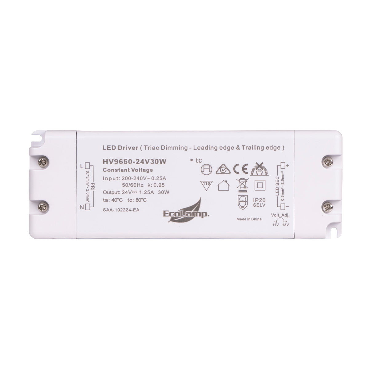 30W Indoor Dimmable LED Driver - HV9660-12V30W