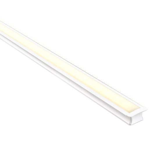 Deep White Square Winged Aluminium Profile - HV9695-2515-MC