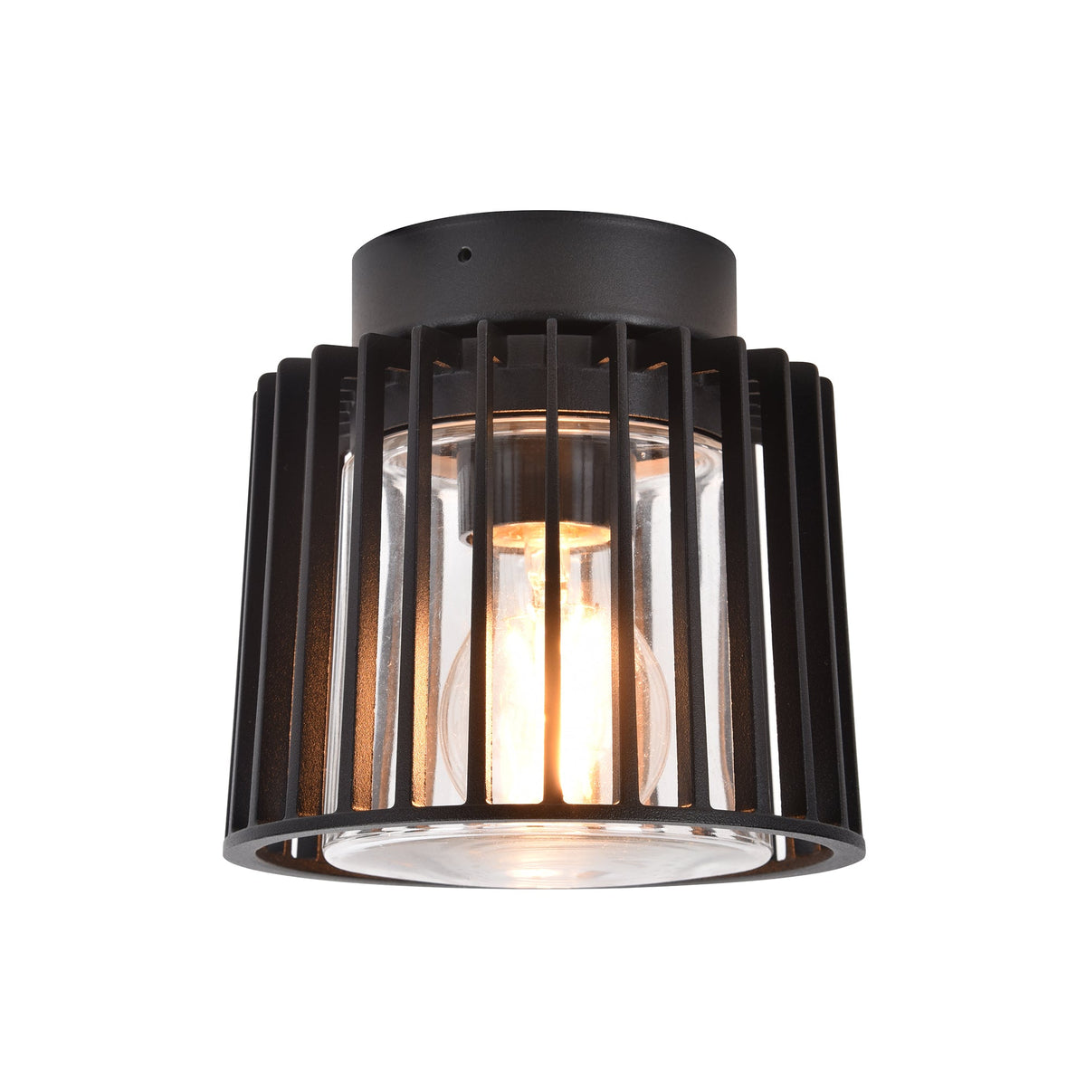 Lumo Aluminium Black Surface Mounted Ceiling Light - HV5894W-BLK