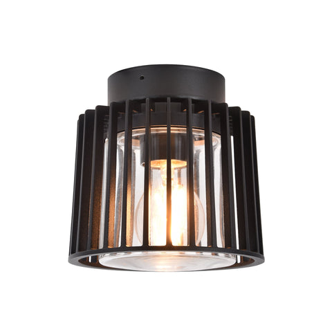 Lumo Aluminium Black Surface Mounted Ceiling Light - HV5894W-BLK