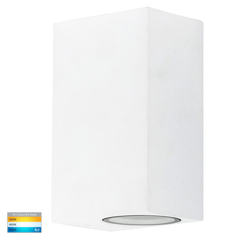 Accord White TRI Colour Up & Down LED Wall Light - HV3632T-WHT