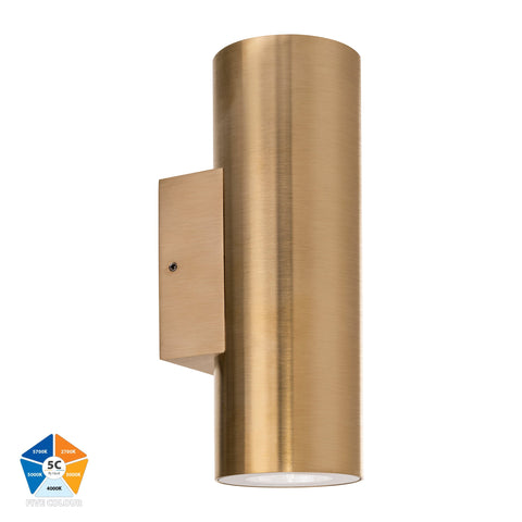 HV3626S-BR- Aries Solid Brass Up & Down LED Wall Light - HV3626S-BR