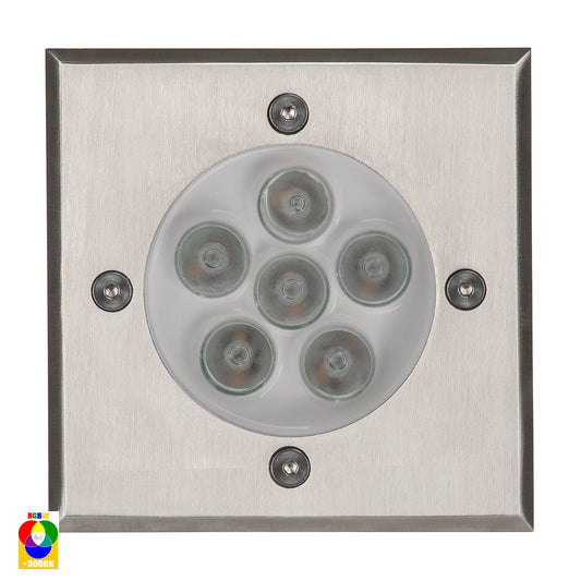 Metro Square 316 Stainless Steel RGBW Inground Light - HV1701RGBW