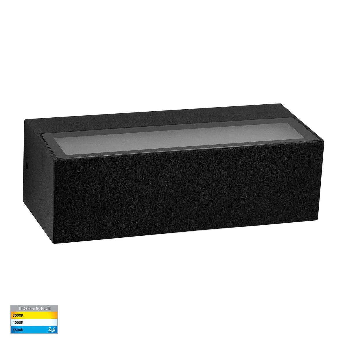 Siena Black LED Up & Down Wall Light - HV3655T-BLK