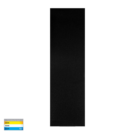 Barline Shadow Aluminium Black 300mm Wall Light - HV3571T-BLK