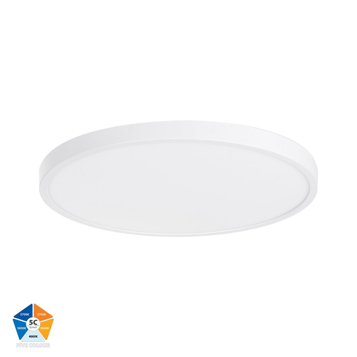 Auster White 36w LED Ceiling Mounted Oyster Light - HV5865S-WHT