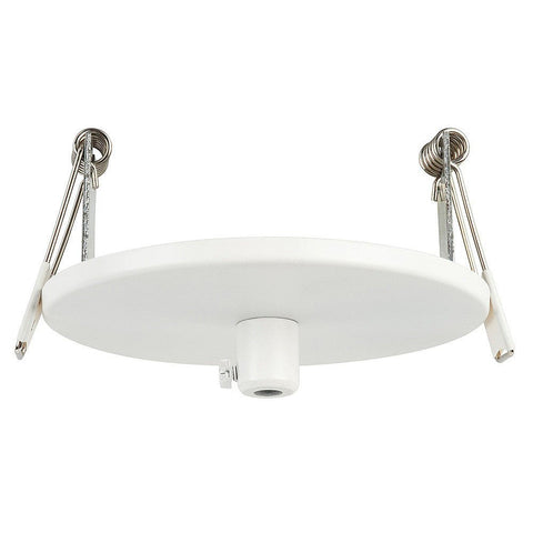 100mm Round Recessed Canopy White - HV9705-9005-WHT-RND