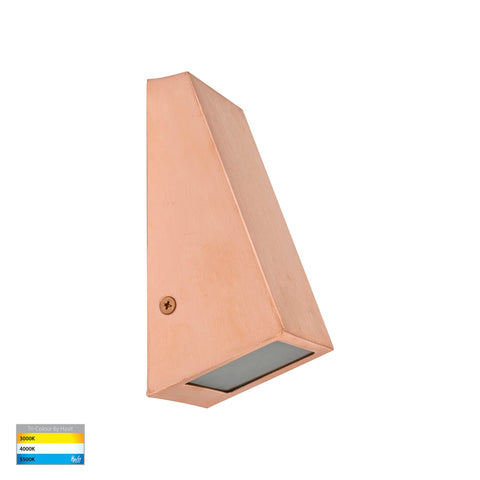 HV3605T-CP -Taper Copper TRI Colour LED Wedge Wall Light - HV3605T-CP