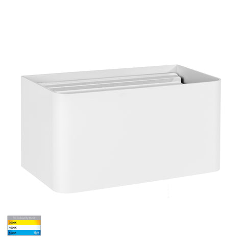 Versa White Square Up & Down Wall Light - HV36584T-WHT-SQ